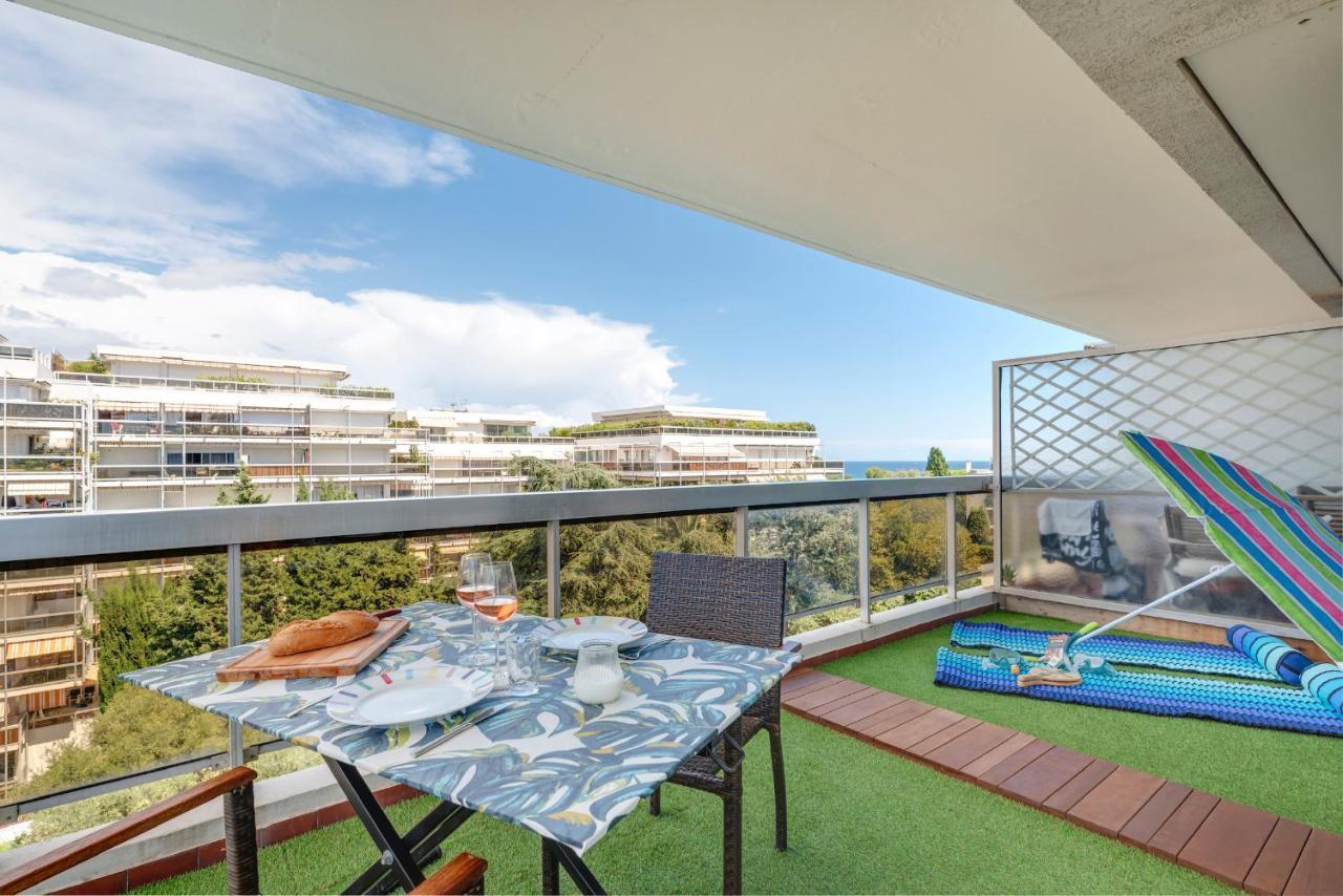 Coup De Coeur! Vue Mer! Terrasse Dangle! Antibes Exteriör bild
